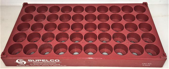 Used Supelco SpaceSaver 23206 Vial Storage Rack - 50 x 29mm