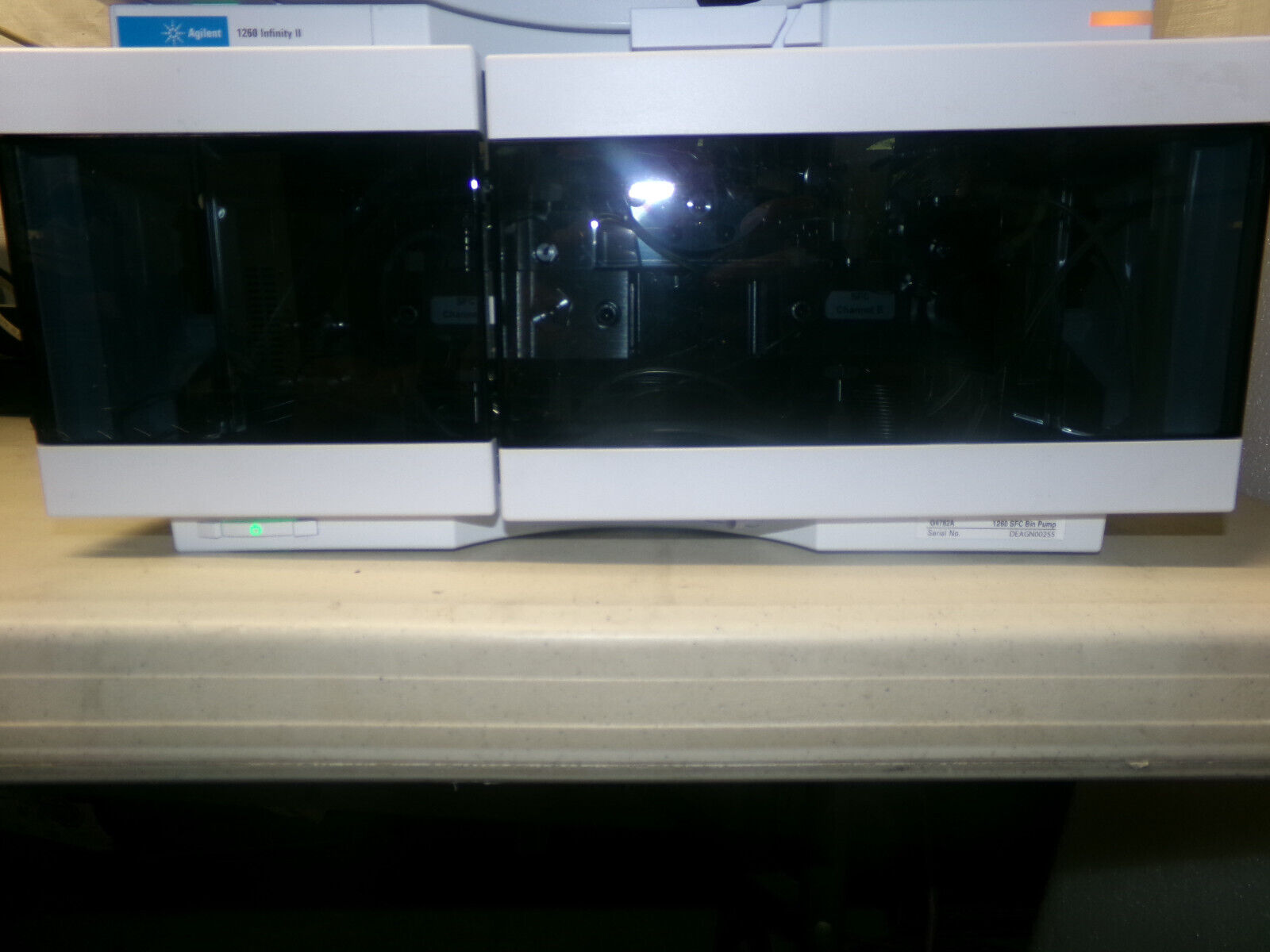 A black and white image of a laboratory instrument.