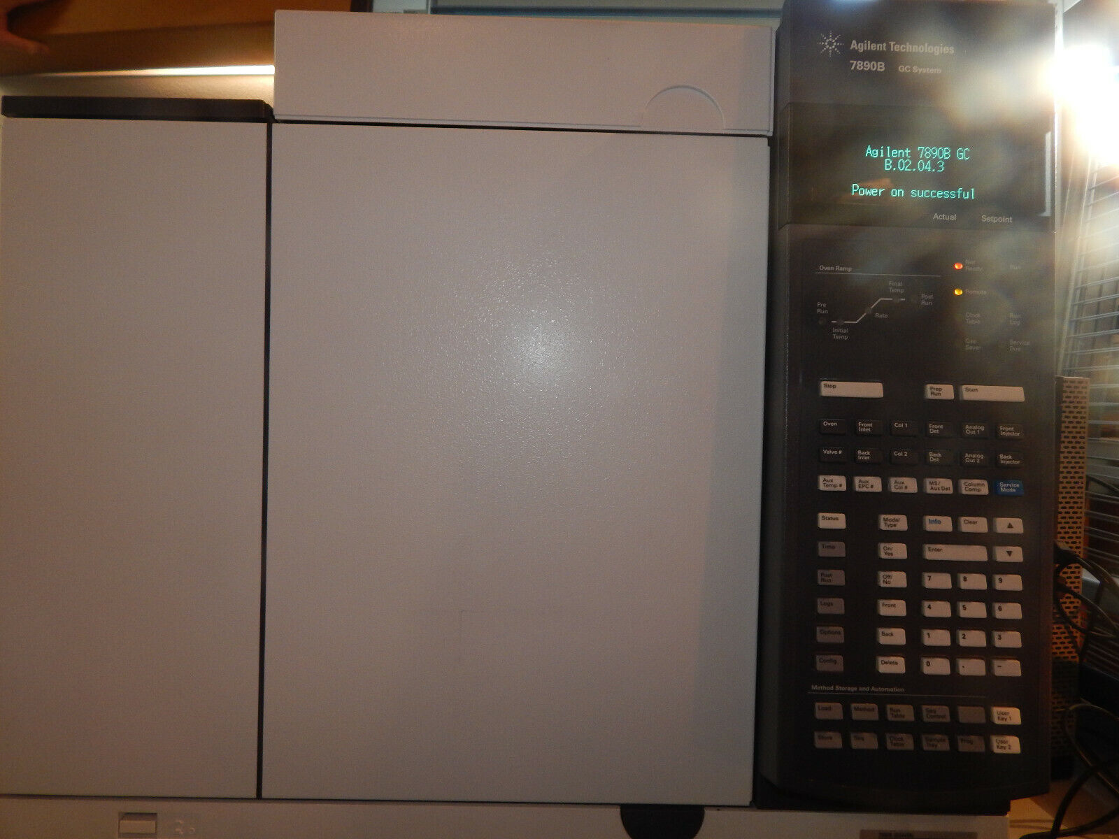 A gas chromatograph mass spectrometer