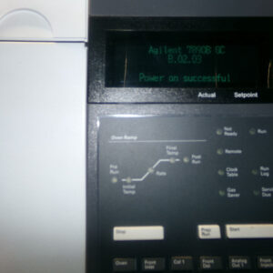 A gas chromatograph with a control panel.